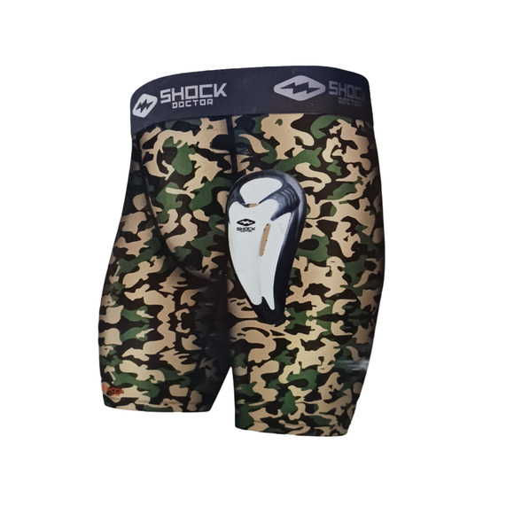 Shock Doctor Core Compression Shorts Men M (32-34) + BioFlex Cup L (34-36) Camo - Picture 1 of 7